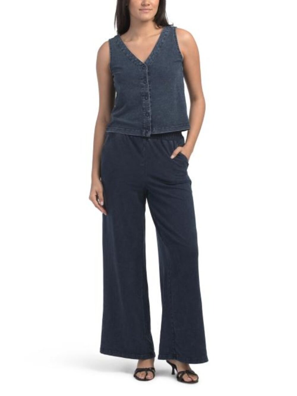 ♥️ JANE & DELANCEY Light Loopback Denim French Terry And Pants